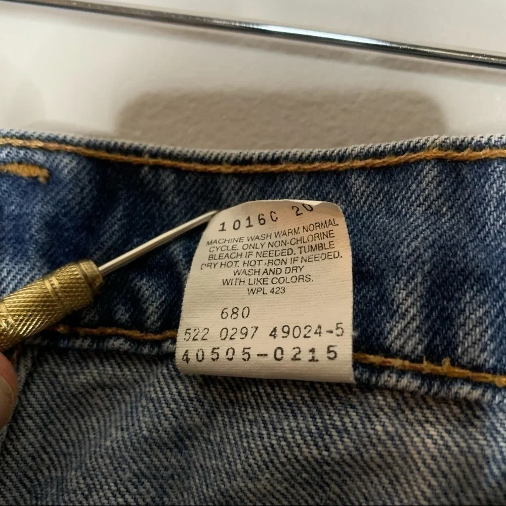 Vintage Orange Tab Super Dope Custom 505 Levi Jeans